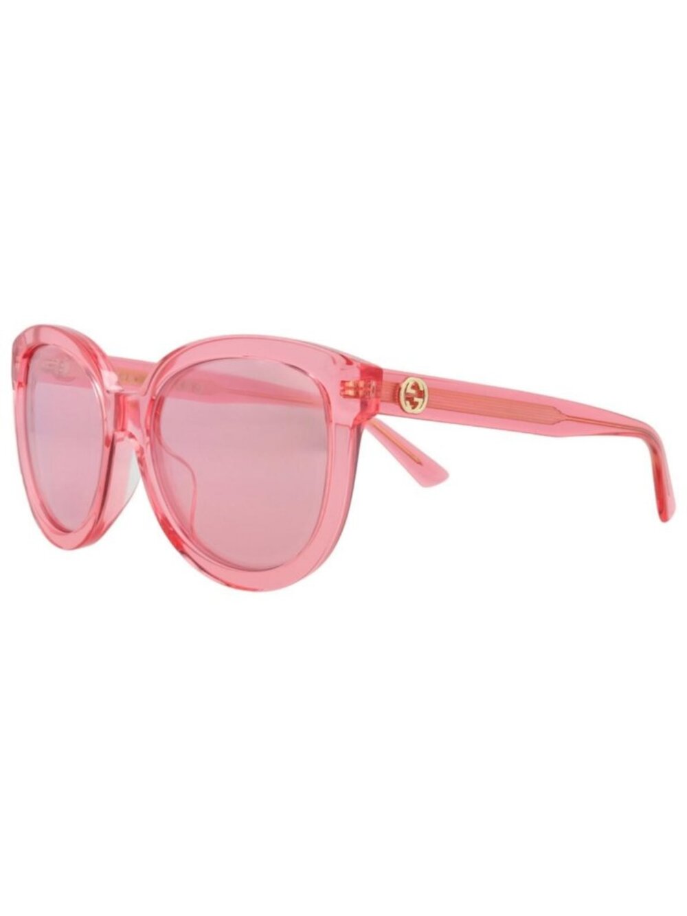 New Gucci Womens Round/Oval Pink Pink Pink Fashion Designer Sunglasses